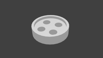 round button 10 millimetre (printed colour: grey)